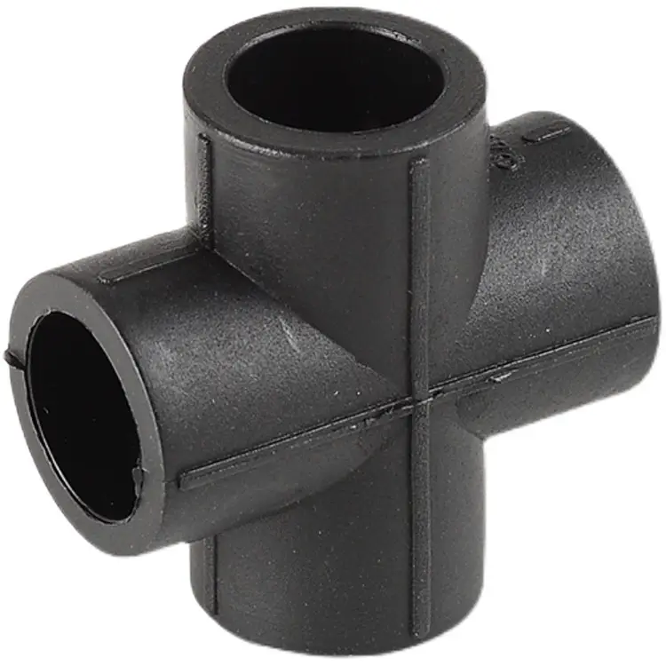 HDPE равный диаметр поперечной фитинги